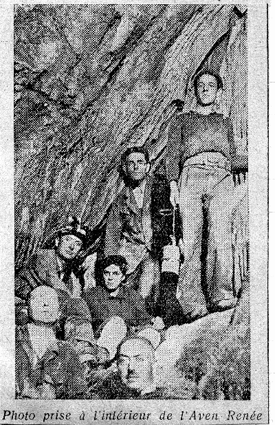Photo historique du Spéléo Club de l'Aude