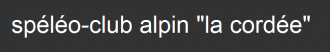Logo Spéléo Club Alpin La Cordée Belgique