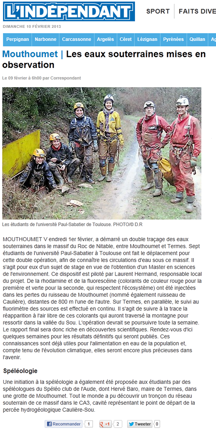 Article de presse février 2013 — coloration